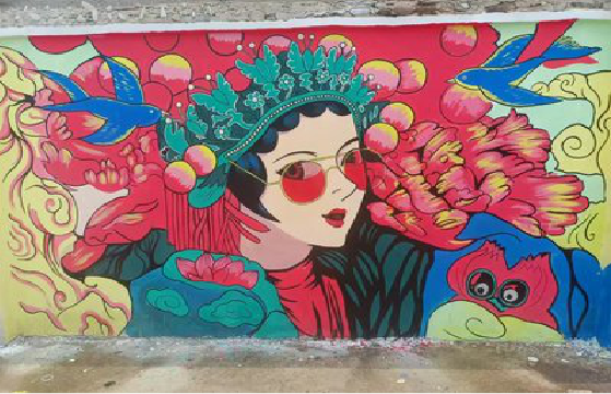 上饶墙体彩绘-网红墙