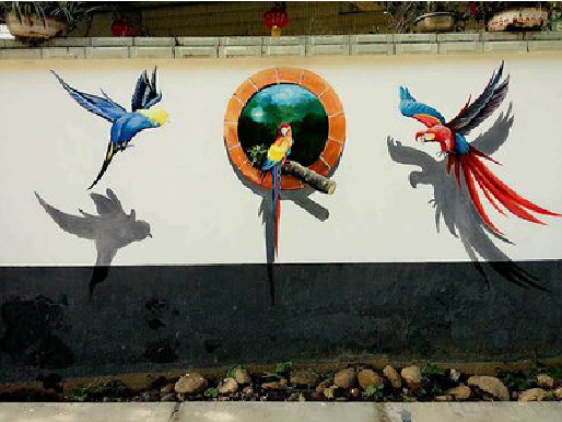 上饶视觉错位-3D墙绘设计