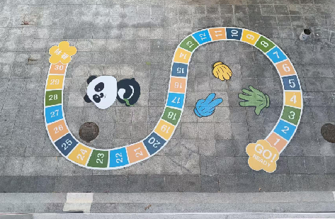 上饶地面游戏彩绘