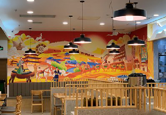 上饶商业空间彩绘介绍。