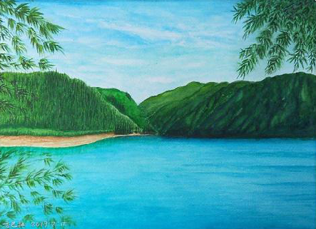 上饶在墙绘中，如何绘画绿水青山？