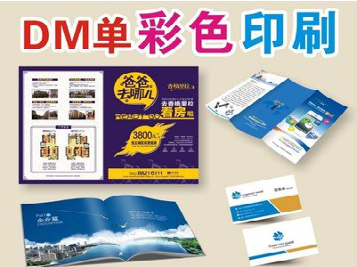 上饶单页印刷，色彩搭配简单。