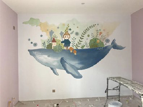 上饶手绘墙的特点及优势。